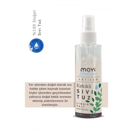 Mayi tuz Artisan Kekikli Sıvı Tuz 150 ml