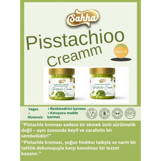 Sahha Antep Fıstık kreması (Pisstachioo cream) 200 gr